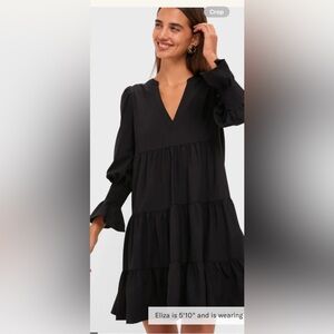 Tuckernuck  Pomander Place Black Tiered Dress